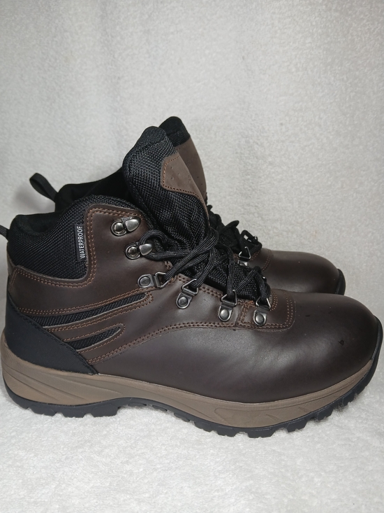 Eddie Bauer Brown and Black Waterproof Men\'s Hiking Boots. Size 10.5 main image 9
